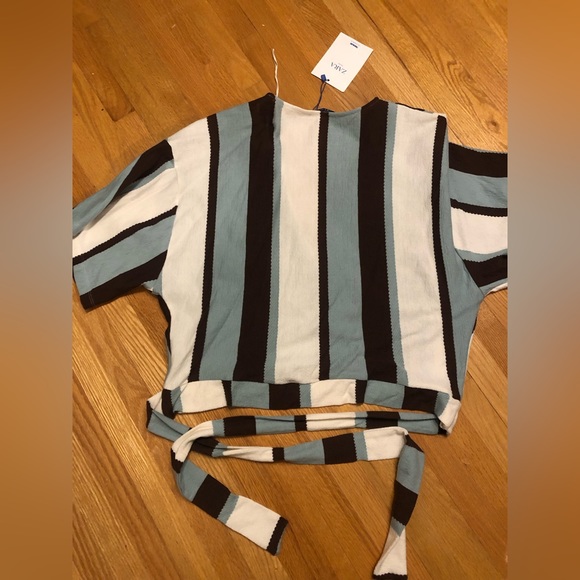 Zara striped crossover top - Picture 3 of 3